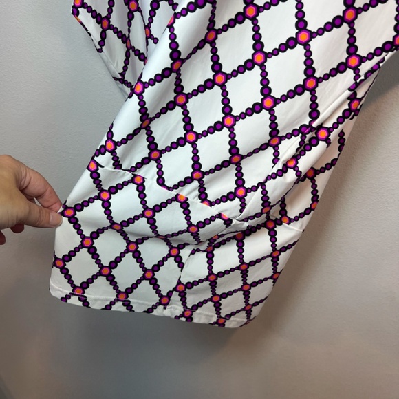 Trina Turk Women's Kon Tiki Colorful Print Swim Cover Up Tunic Beach Dress Large - Picture 10 of 14